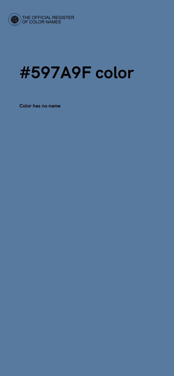 #597A9F color image