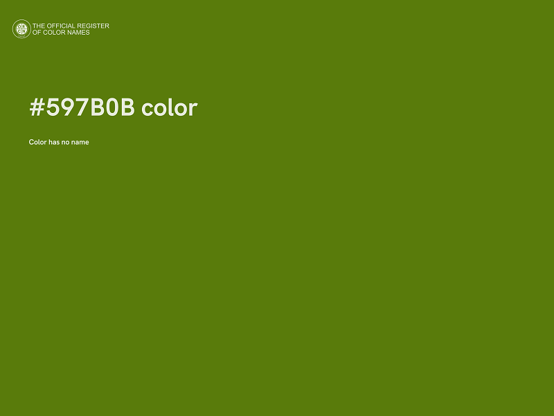 #597B0B color image