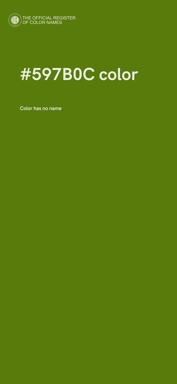 #597B0C color image