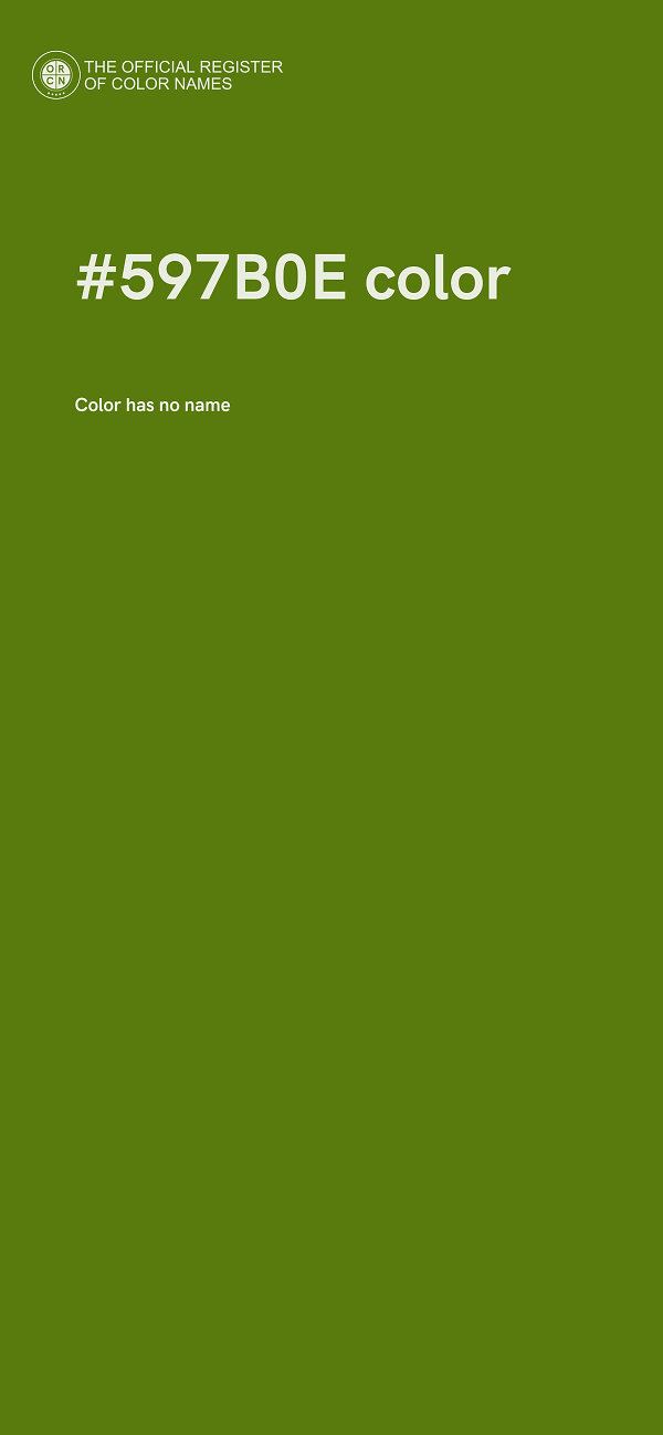 #597B0E color image