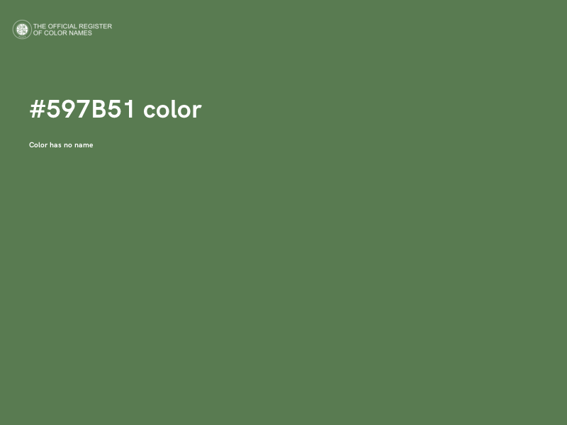 #597B51 color image