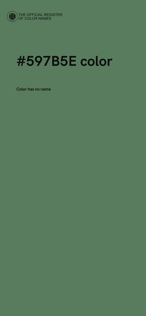 #597B5E color image