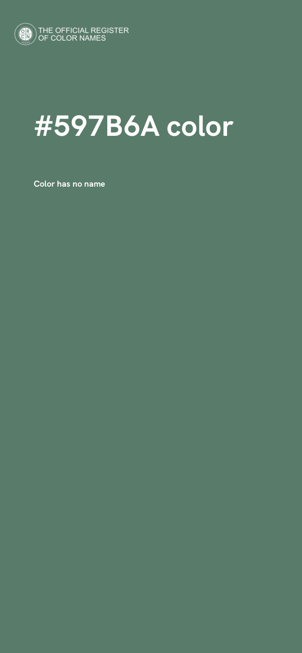 #597B6A color image