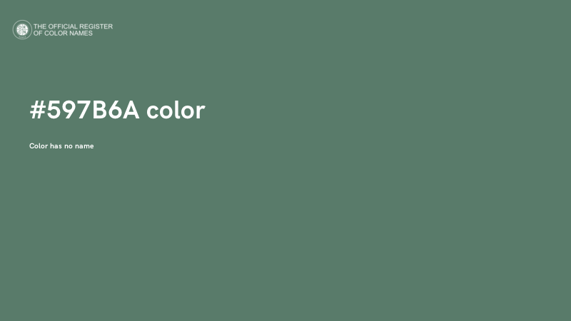 #597B6A color image