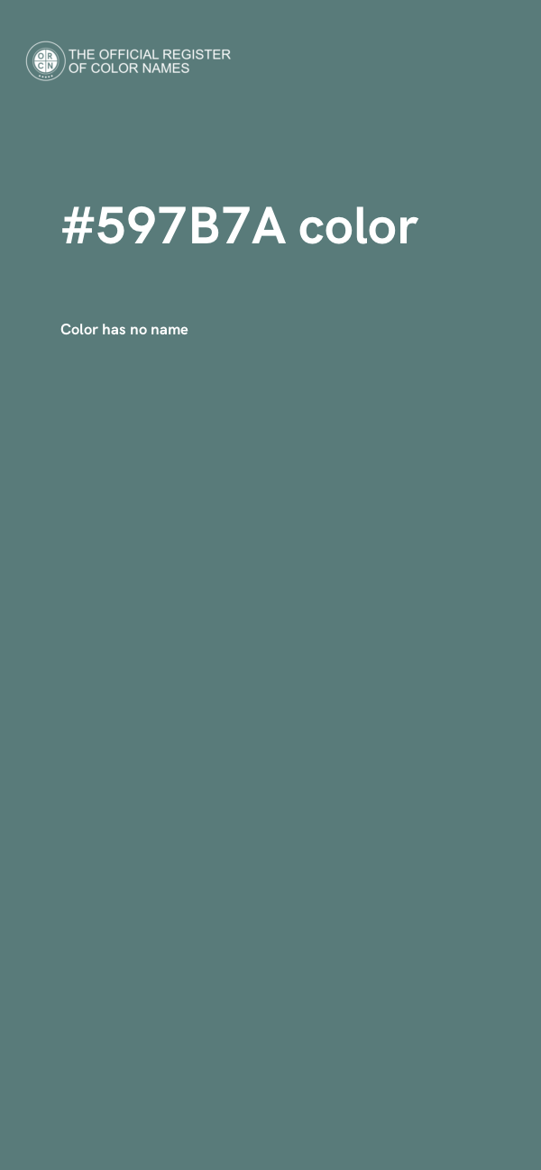 #597B7A color image