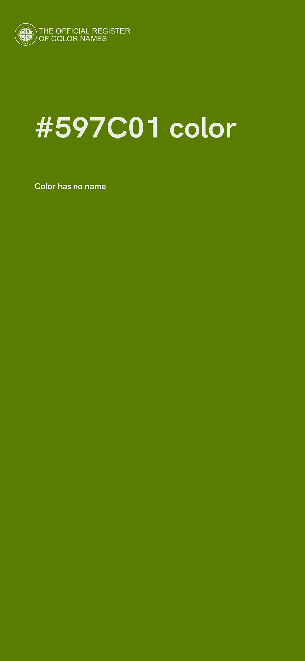 #597C01 color image