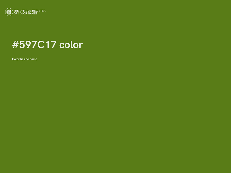#597C17 color image