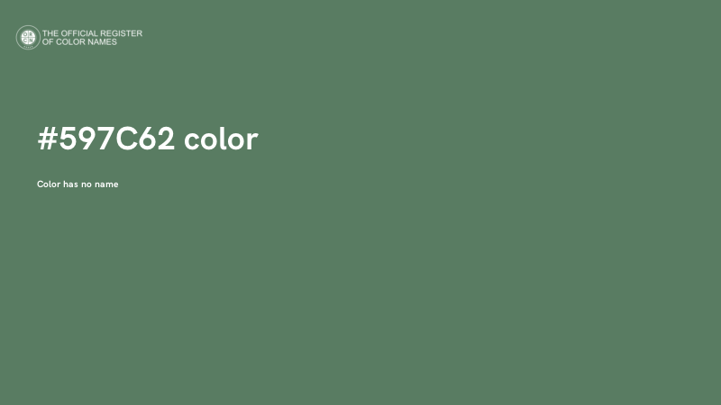 #597C62 color image