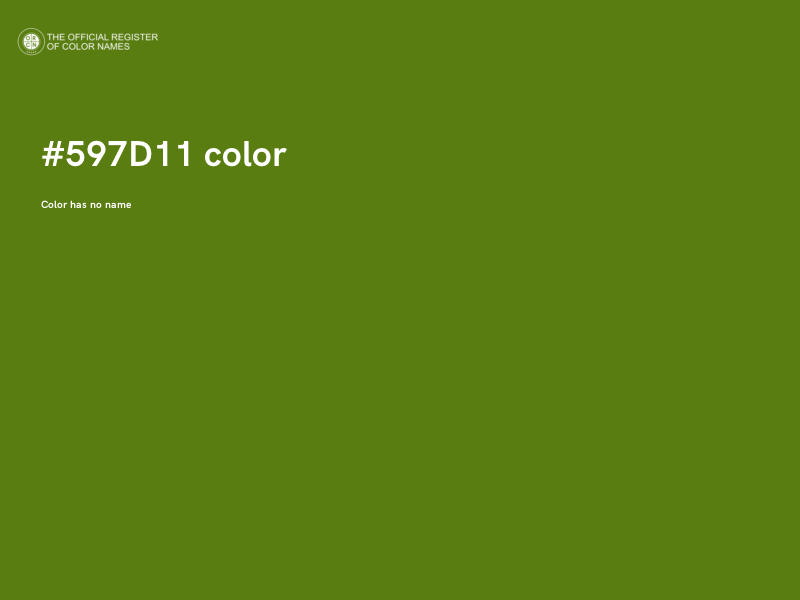 #597D11 color image