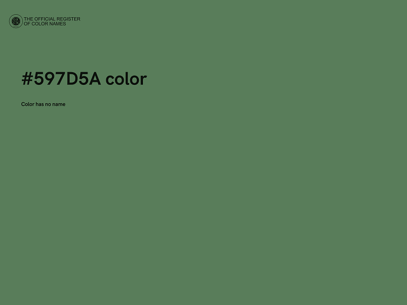 #597D5A color image