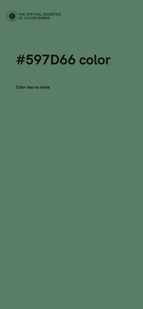 #597D66 color image