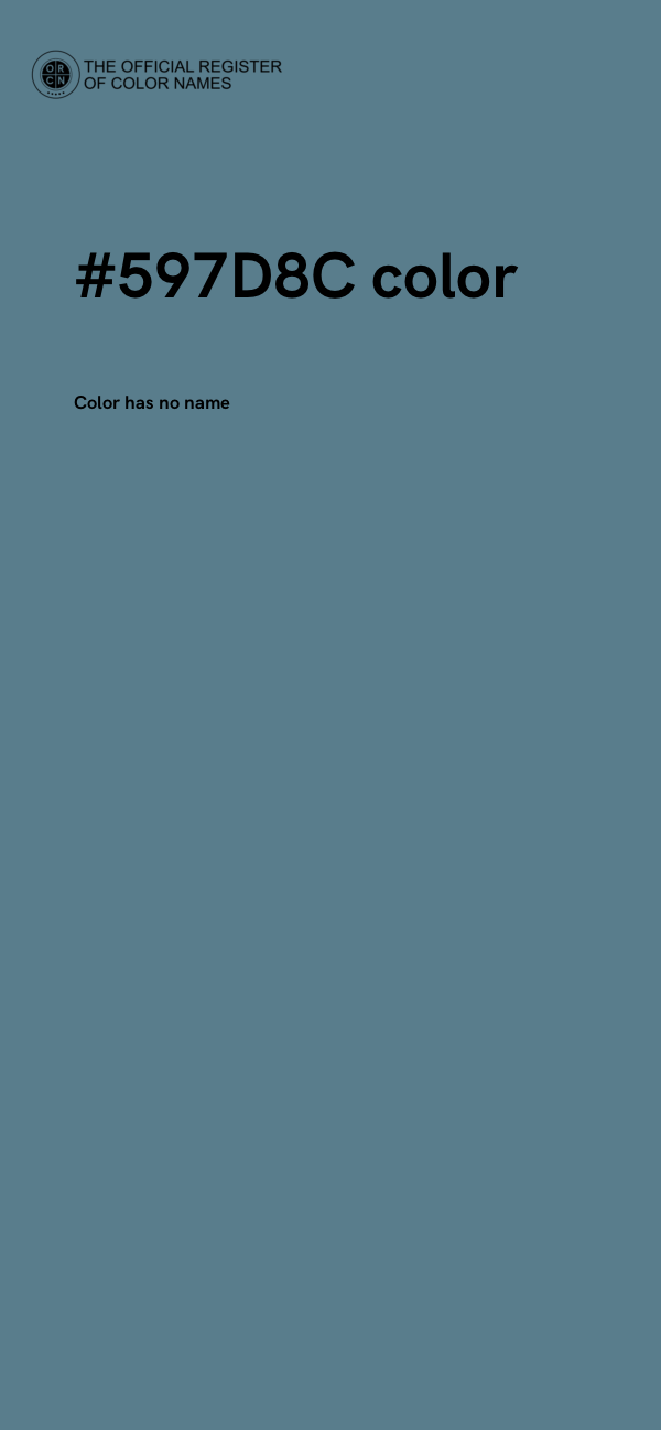 #597D8C color image
