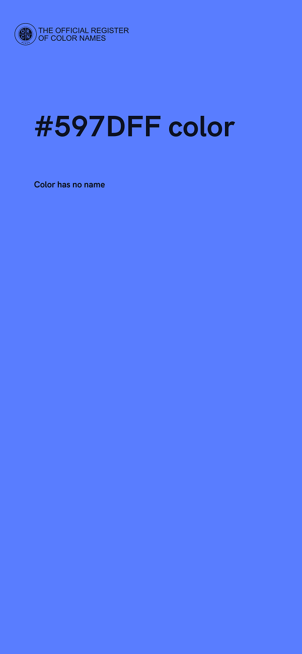 #597DFF color image