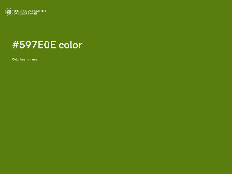 #597E0E color image