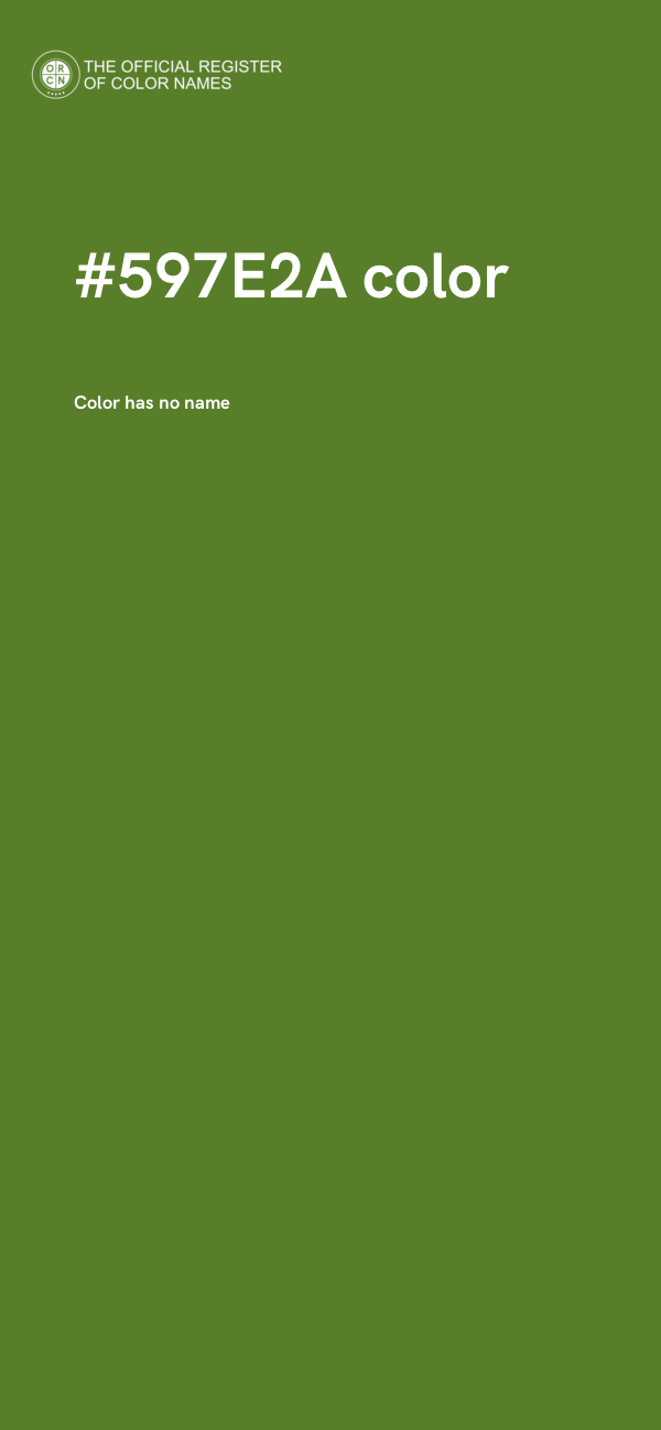 #597E2A color image