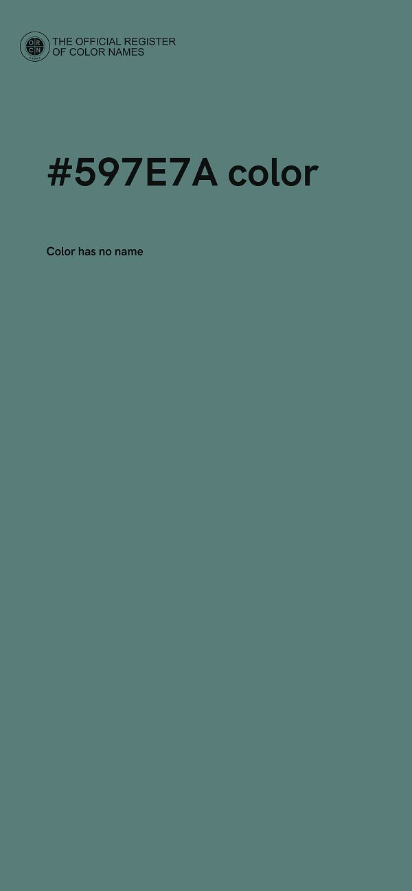 #597E7A color image
