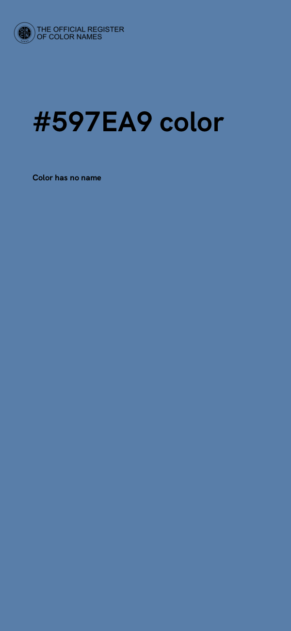 #597EA9 color image