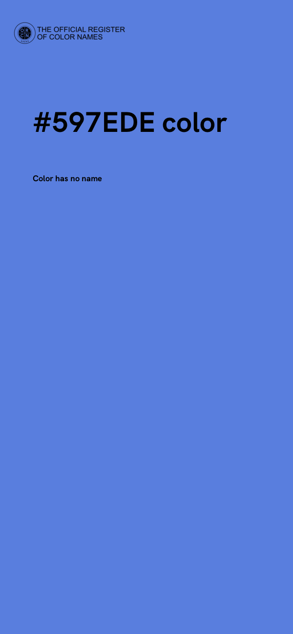 #597EDE color image