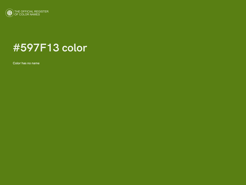 #597F13 color image