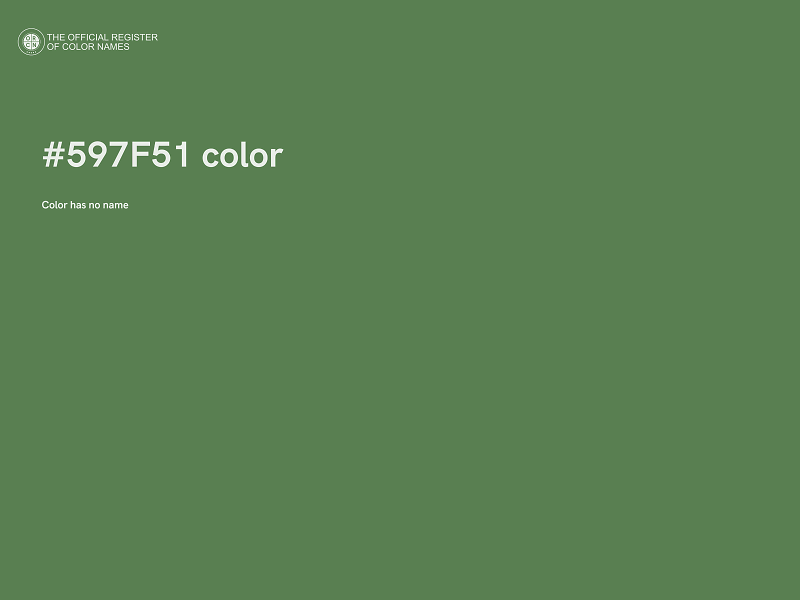 #597F51 color image