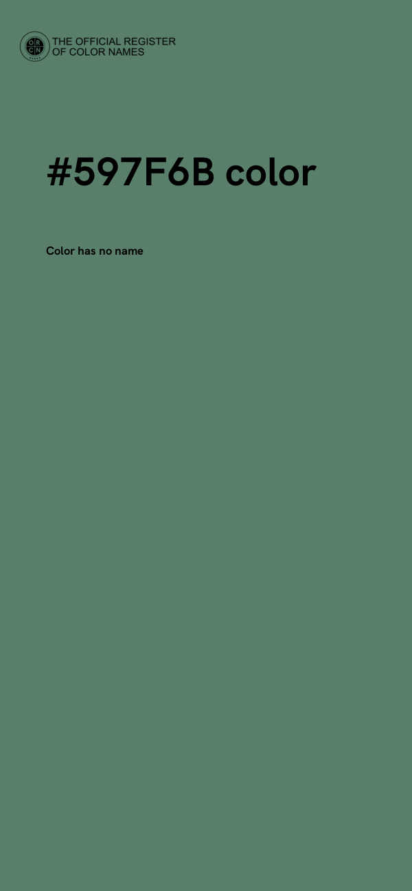 #597F6B color image