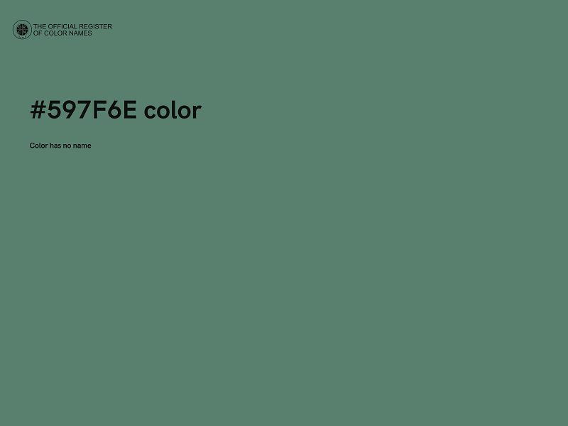 #597F6E color image