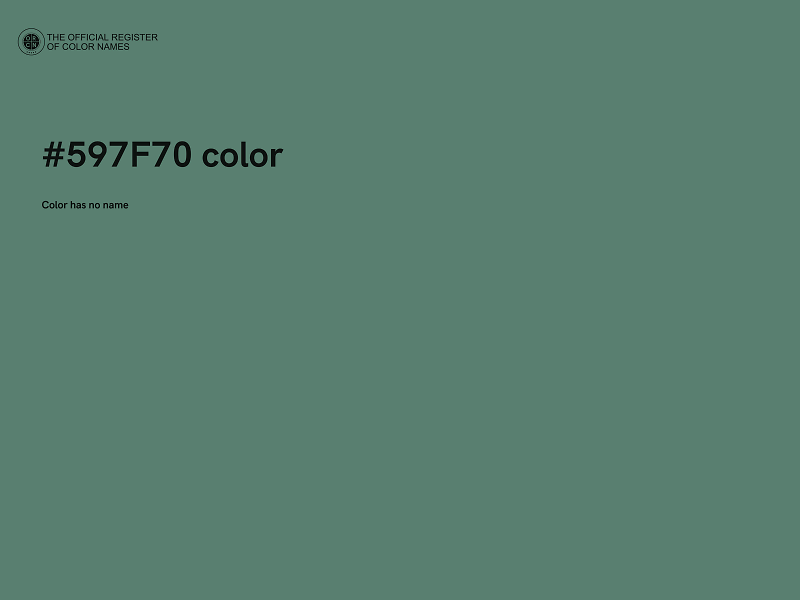 #597F70 color image