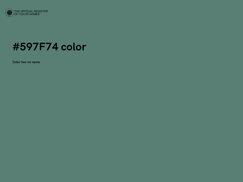 #597F74 color image