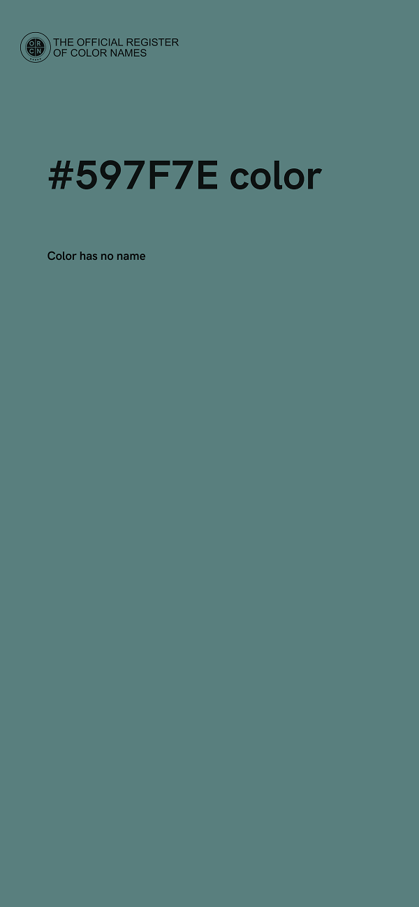 #597F7E color image