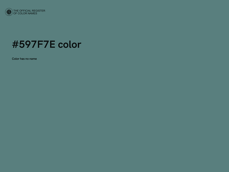 #597F7E color image