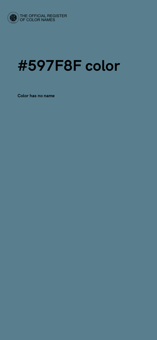 #597F8F color image