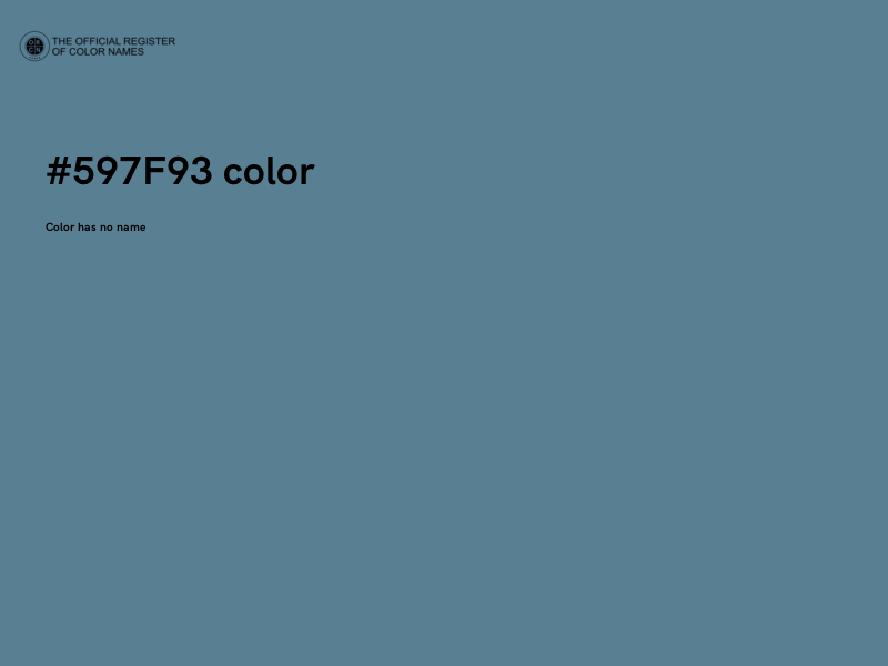#597F93 color image