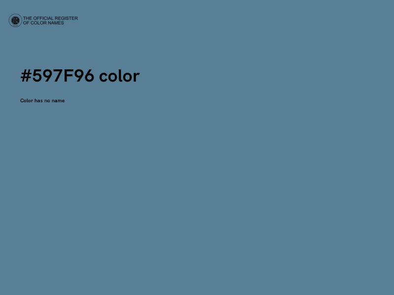 #597F96 color image