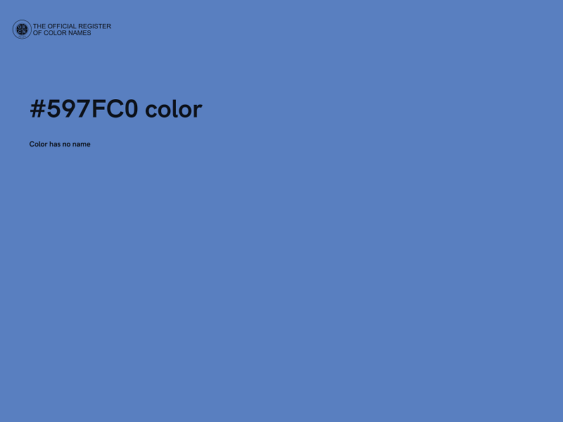 #597FC0 color image