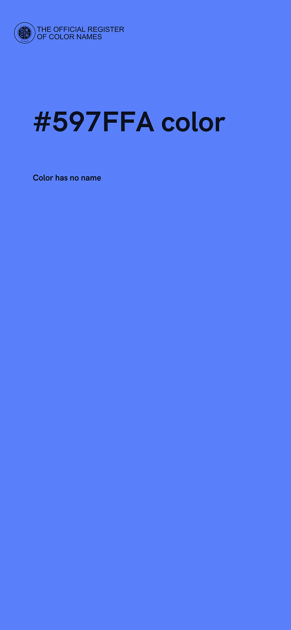 #597FFA color image