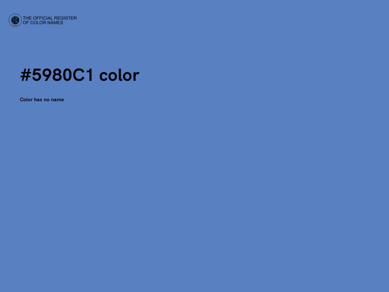 #5980C1 color image