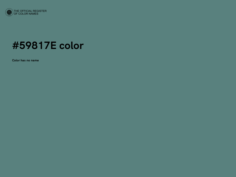 #59817E color image