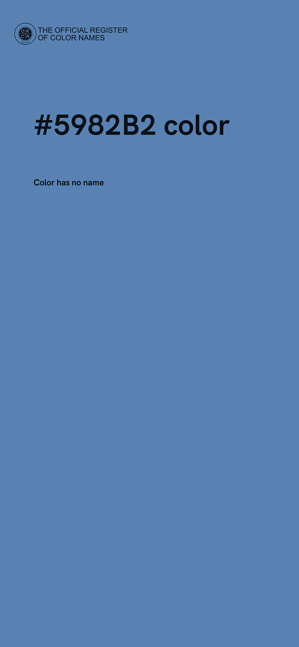 #5982B2 color image