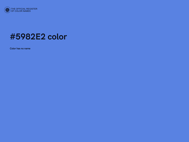 #5982E2 color image