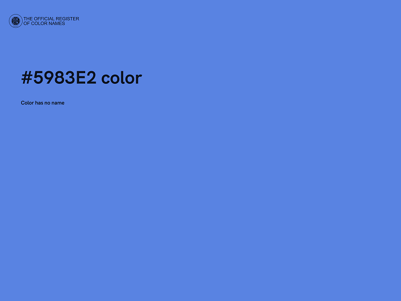 #5983E2 color image