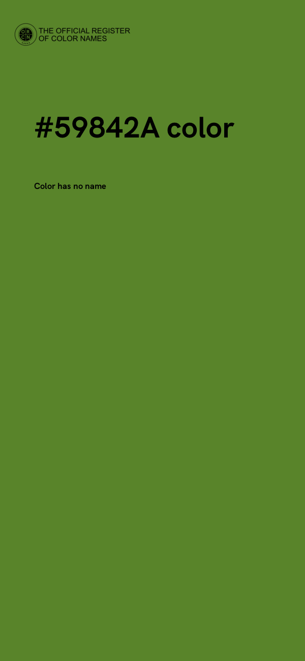 #59842A color image