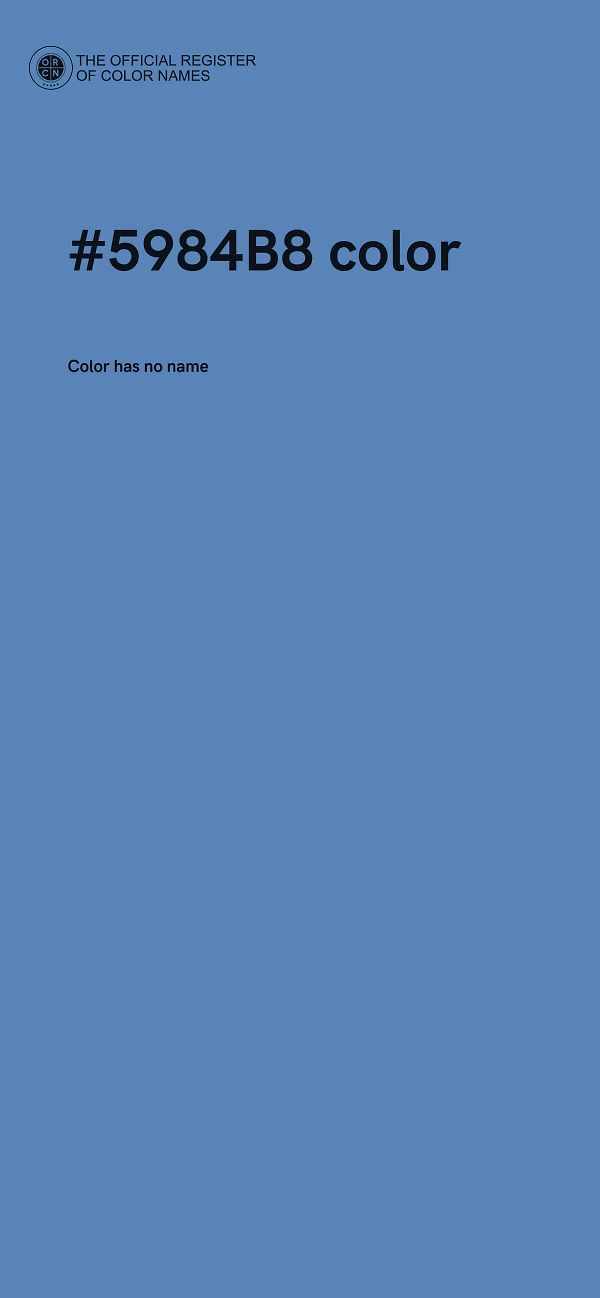 #5984B8 color image