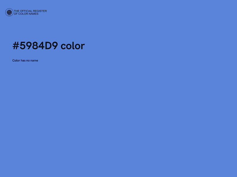 #5984D9 color image