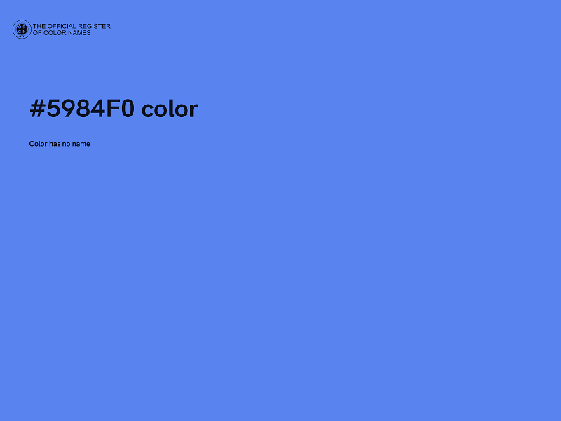 #5984F0 color image