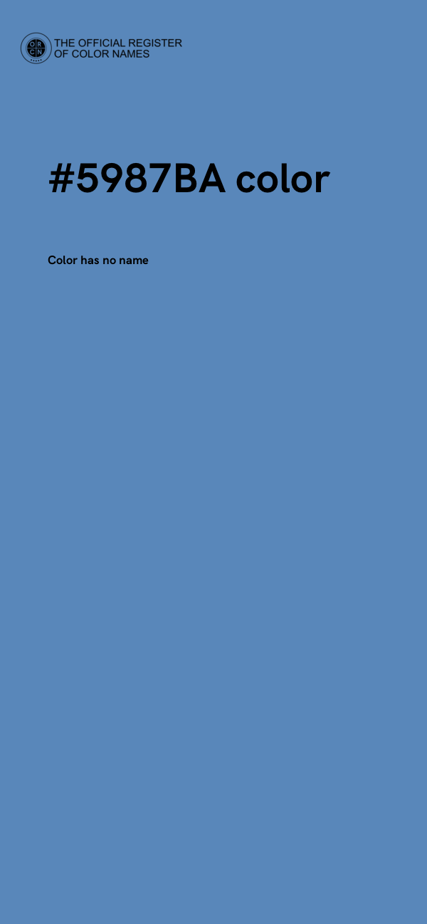 #5987BA color image