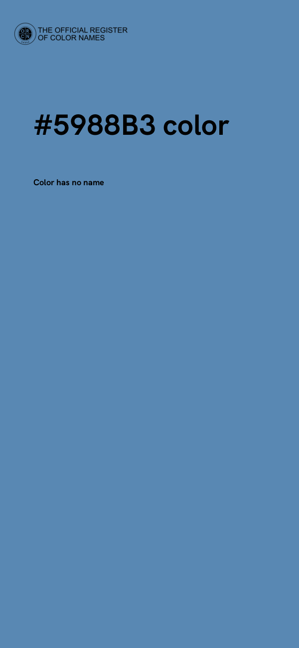#5988B3 color image