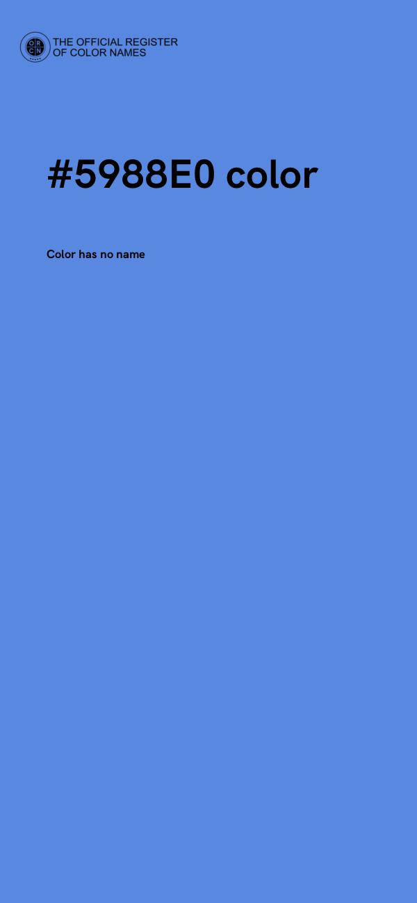 #5988E0 color image