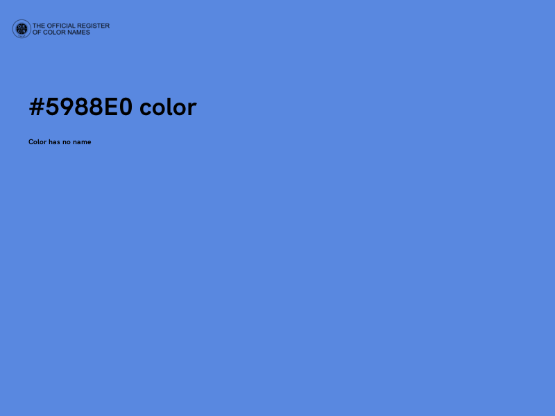 #5988E0 color image