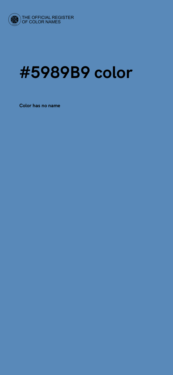 #5989B9 color image