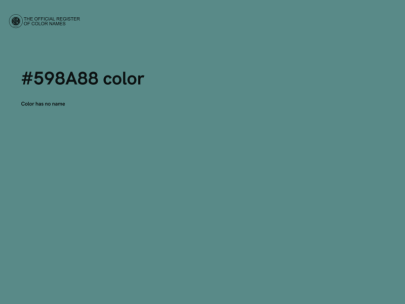 #598A88 color image